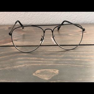 ALDO aviator clear glasses